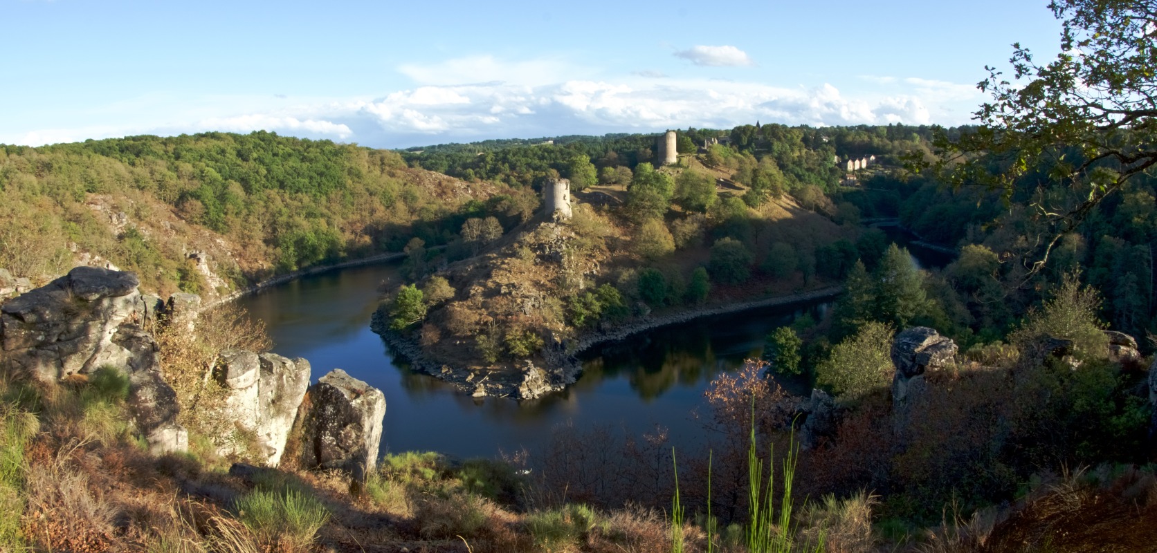 Le château de Crozant (Creuse)