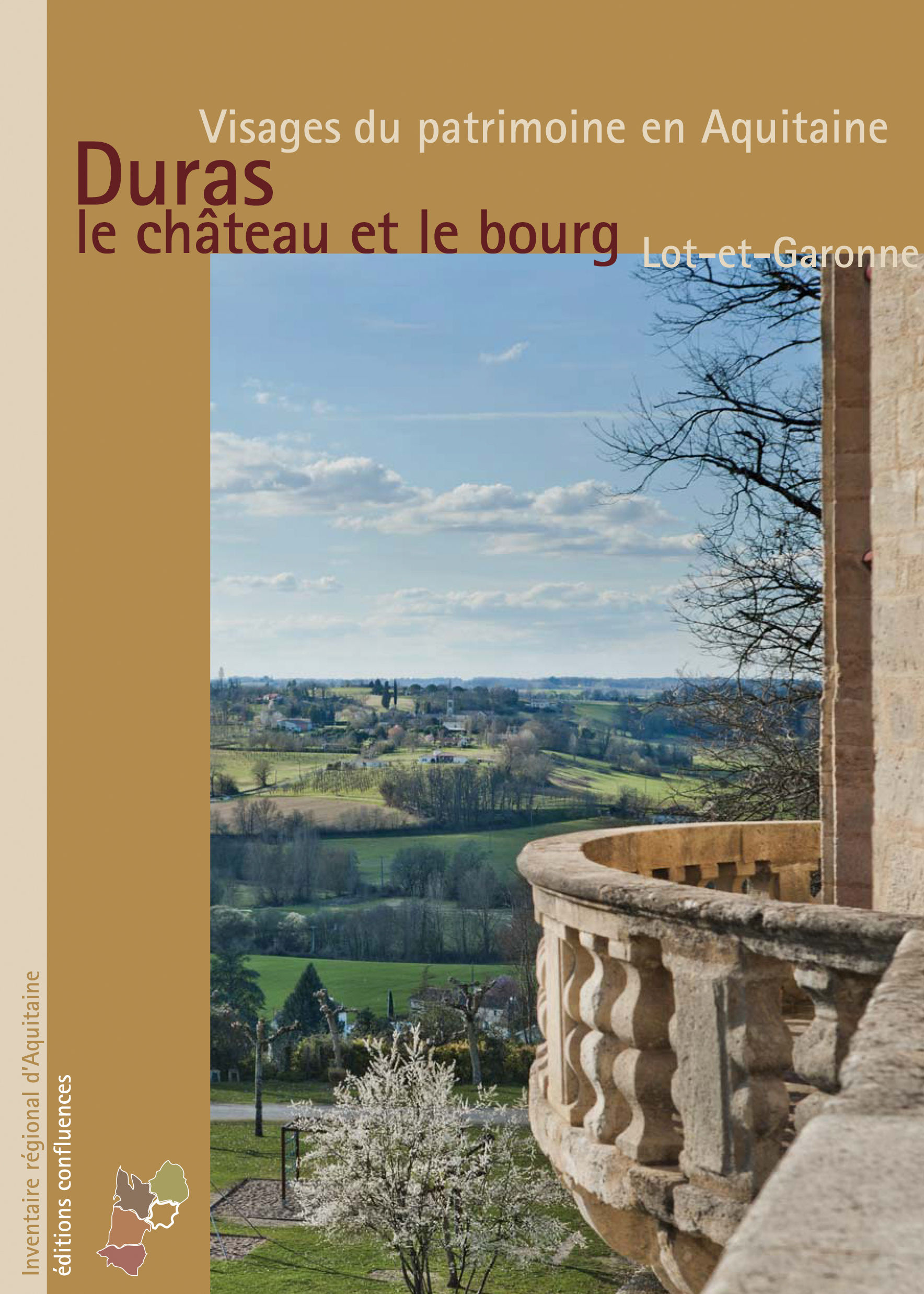 Duras, le château et le bourg.