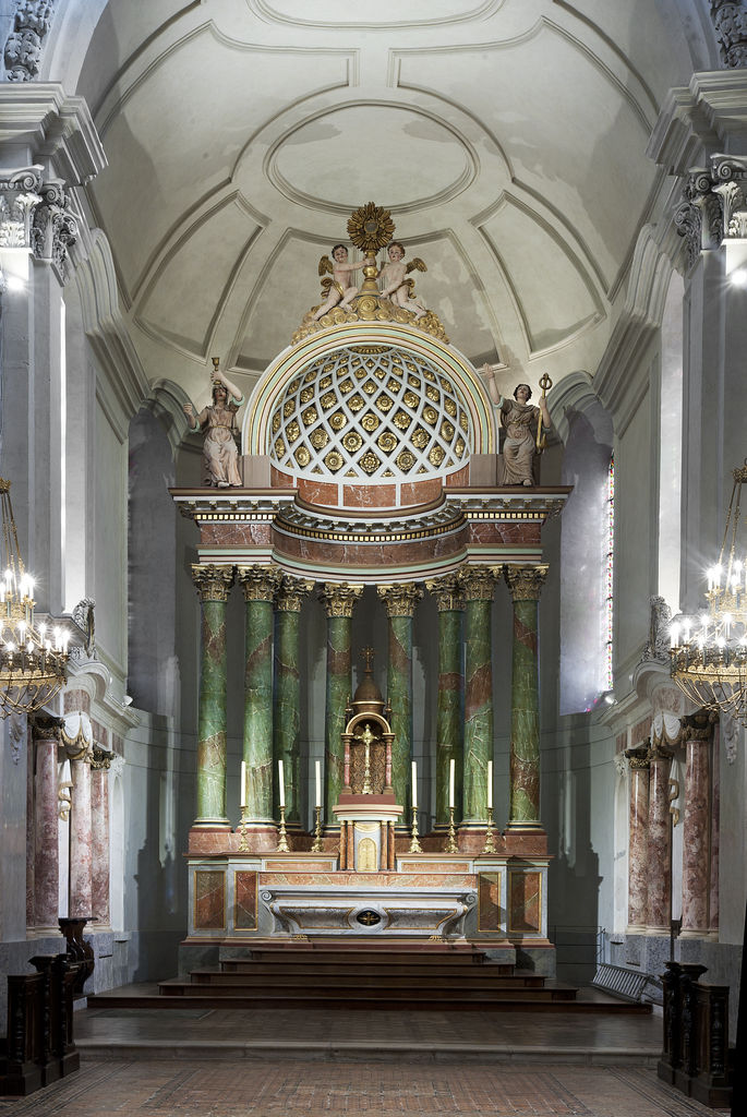 Église abbatiale Saint-Sever, Vue d'ensemble du choeur, état après restauration. Saint-Sever