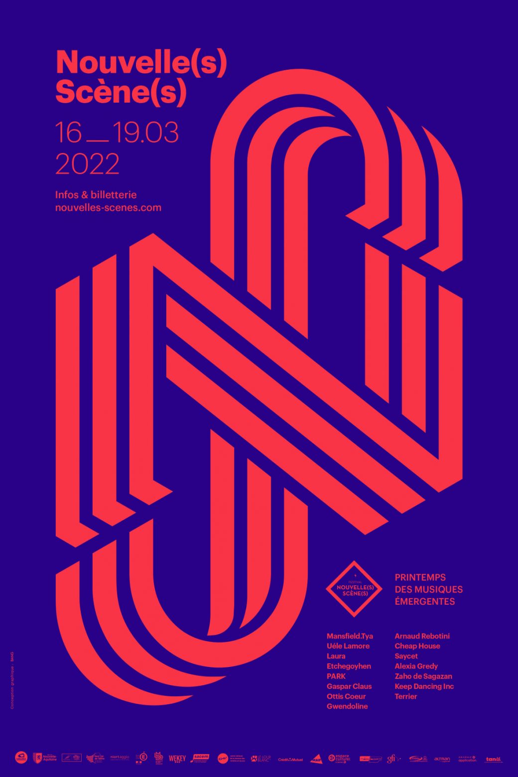 Affiche Festival Nouvelle(s) Scène(s) 2022