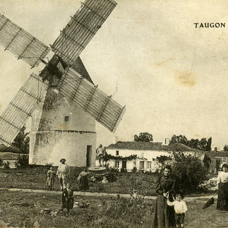 Carte postale. Moulin de l'Etier à Taugon.