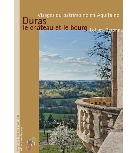 Duras, le château et le bourg. Lot-et-Garonne