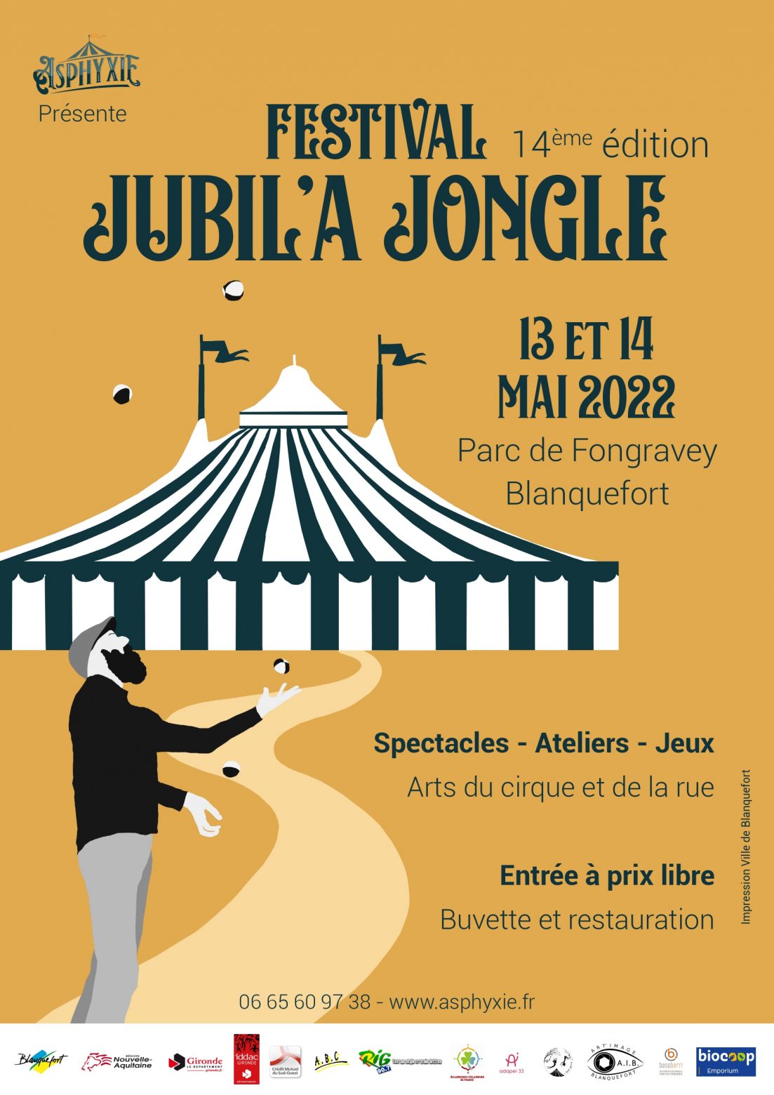 Affiche Festival Jubil'à jongle 2022