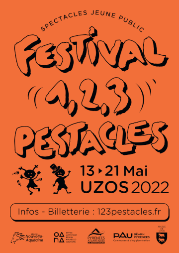 Affiche Festival 1, 2, 3 pestacles 2022