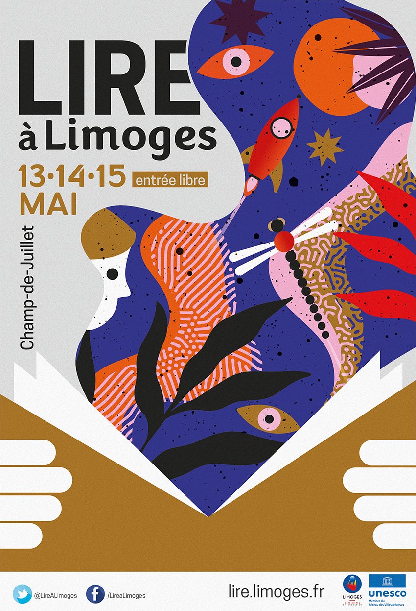 Affiche Lire à Limoges 2022