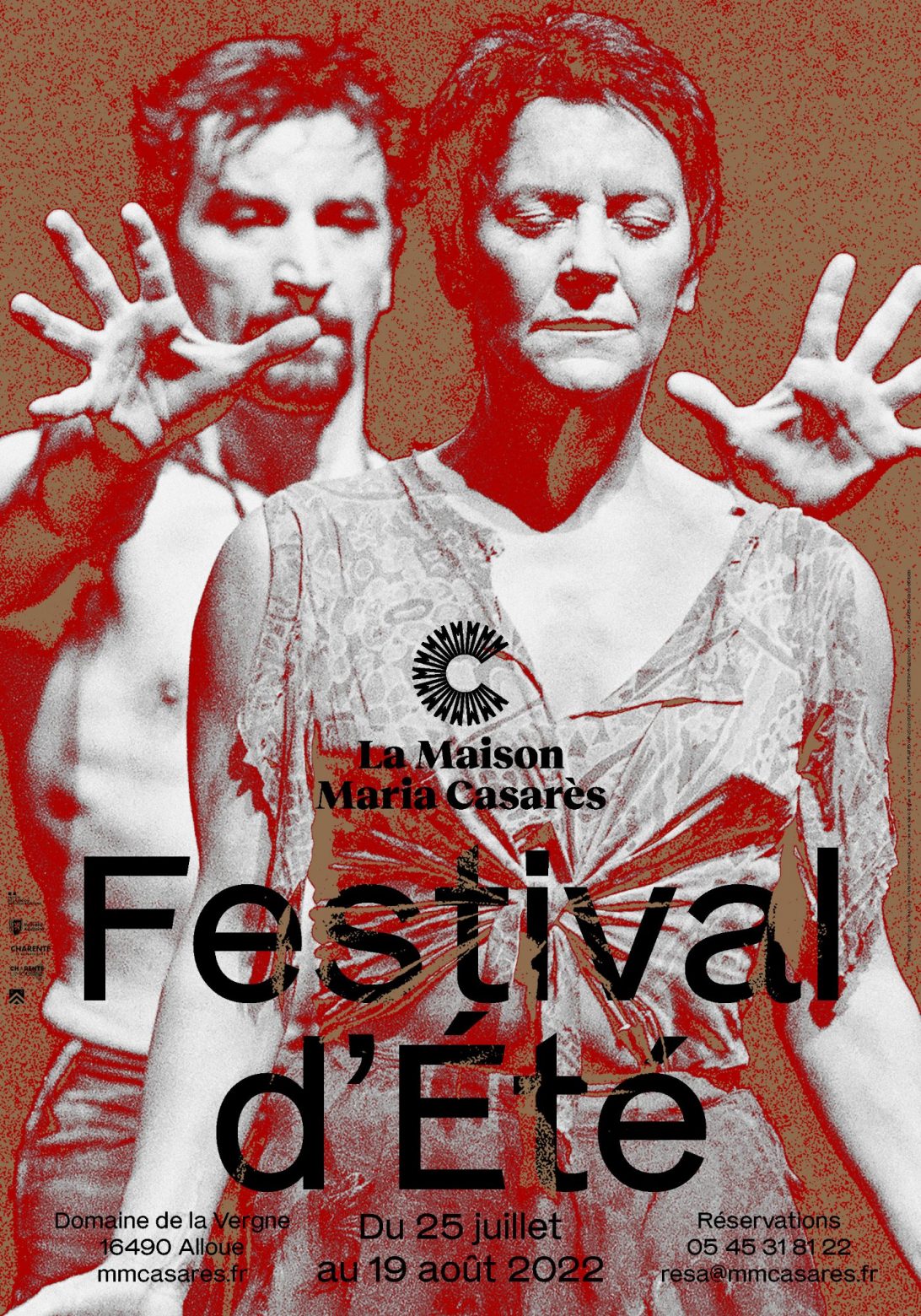 Affiche Festival d'Été Maison Maria Casarès 2022