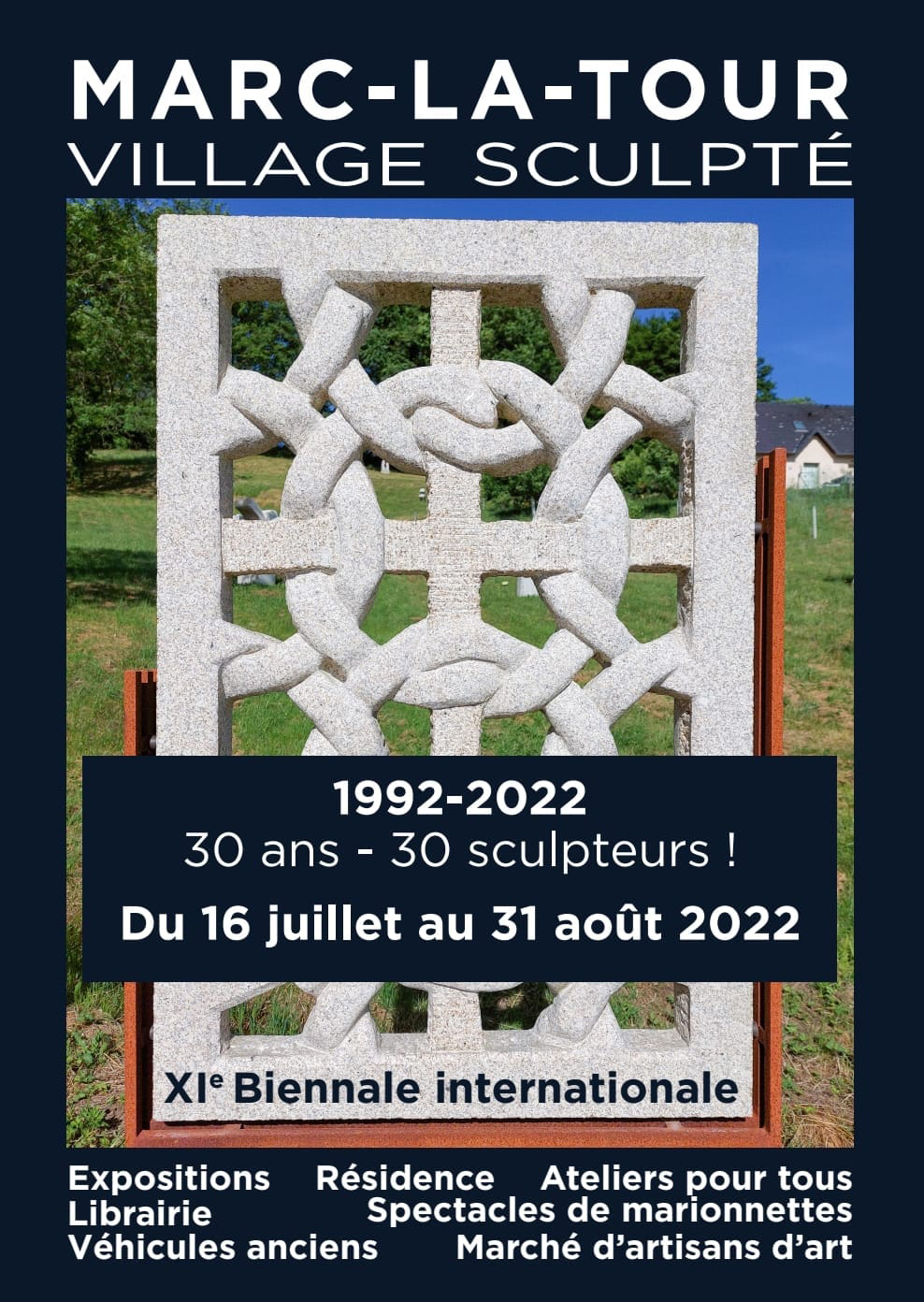Affiche Biennale internationale de la sculpture 2022