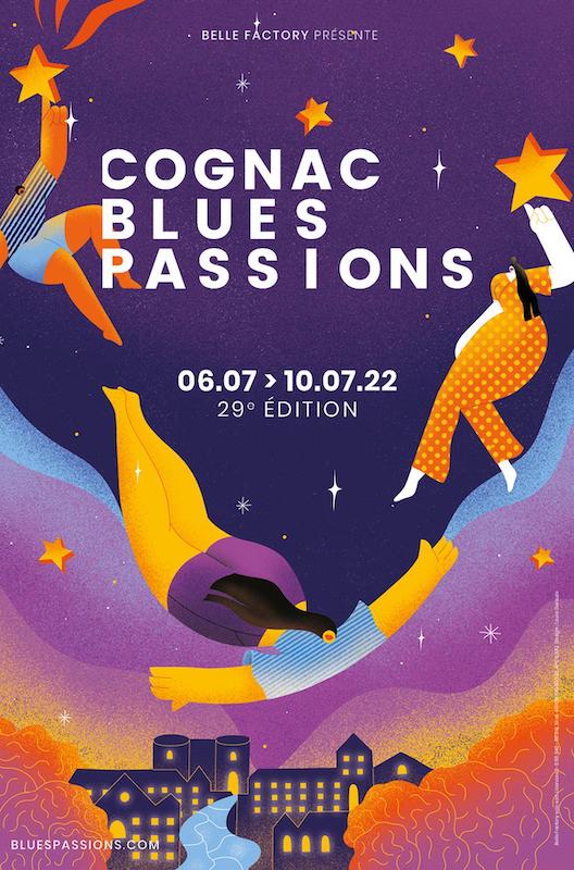 Affiche Cognac Blues Passion 2022