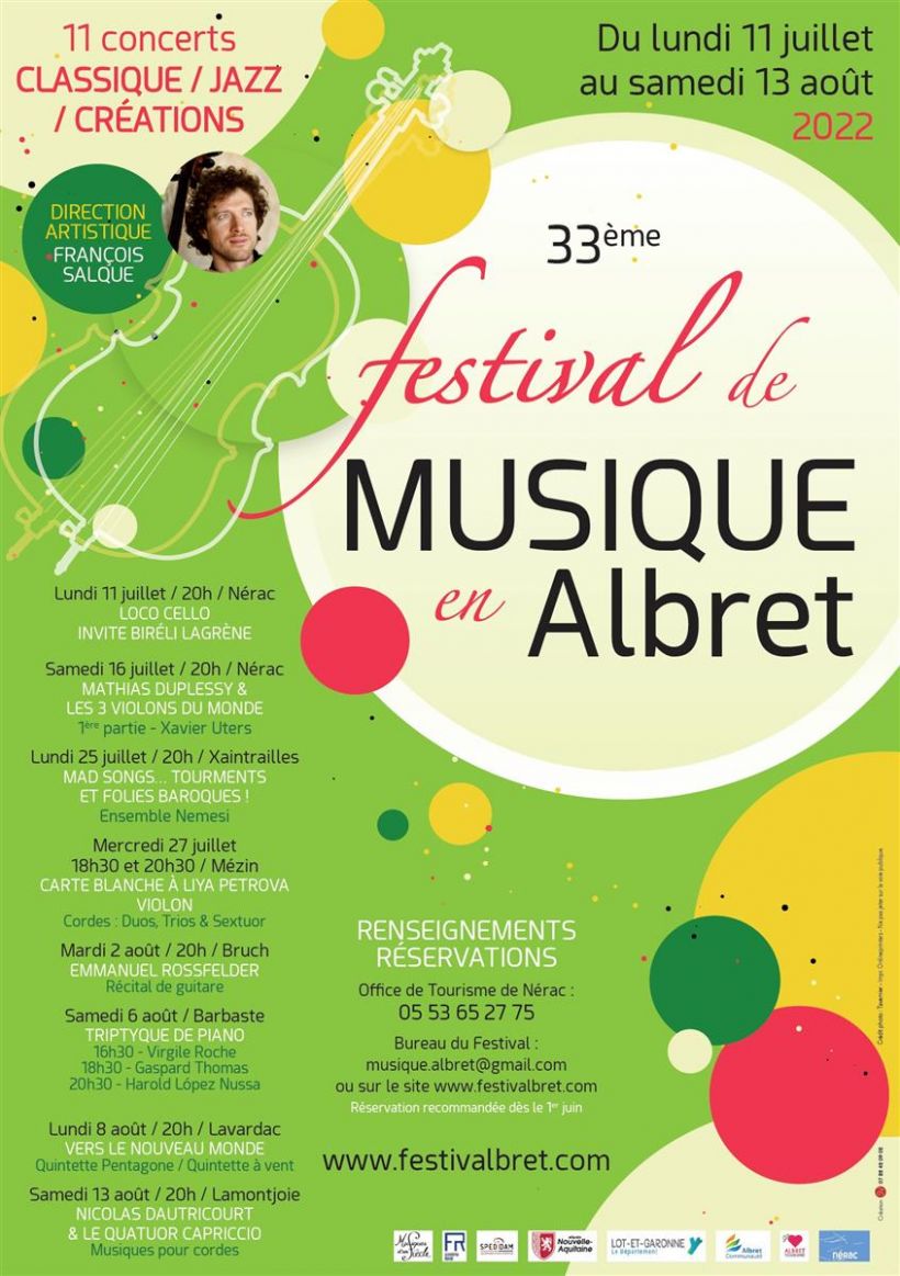 Affiche Festival de musique en Albret 2022
