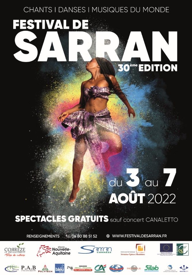 Affiche Festival de Sarran 2022