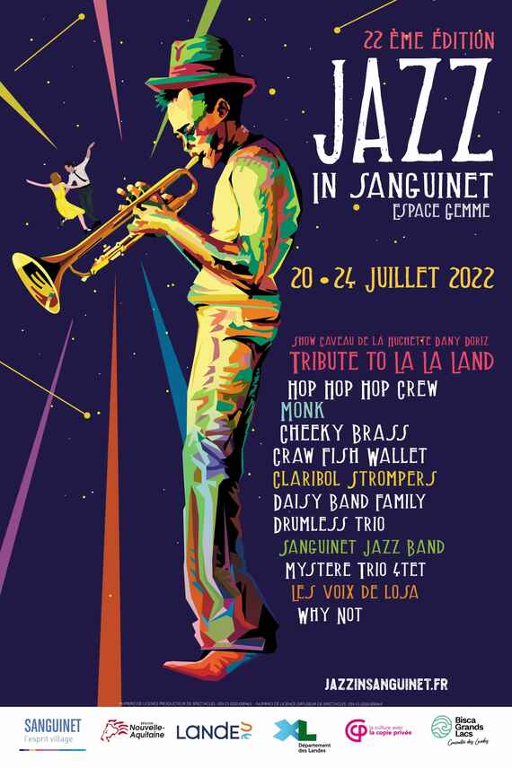 Affiche Festival Jazz in Sanguinet 2022