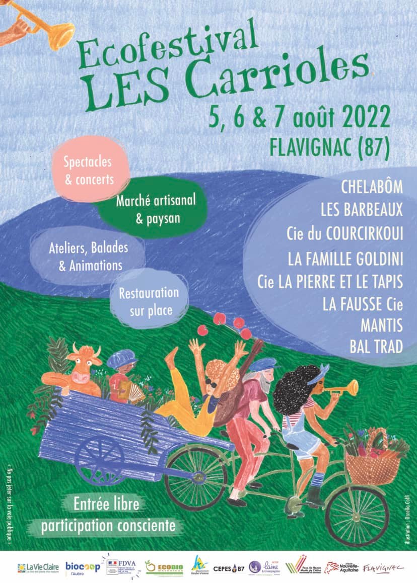 Affiche Écofestival Les Carrioles 2022