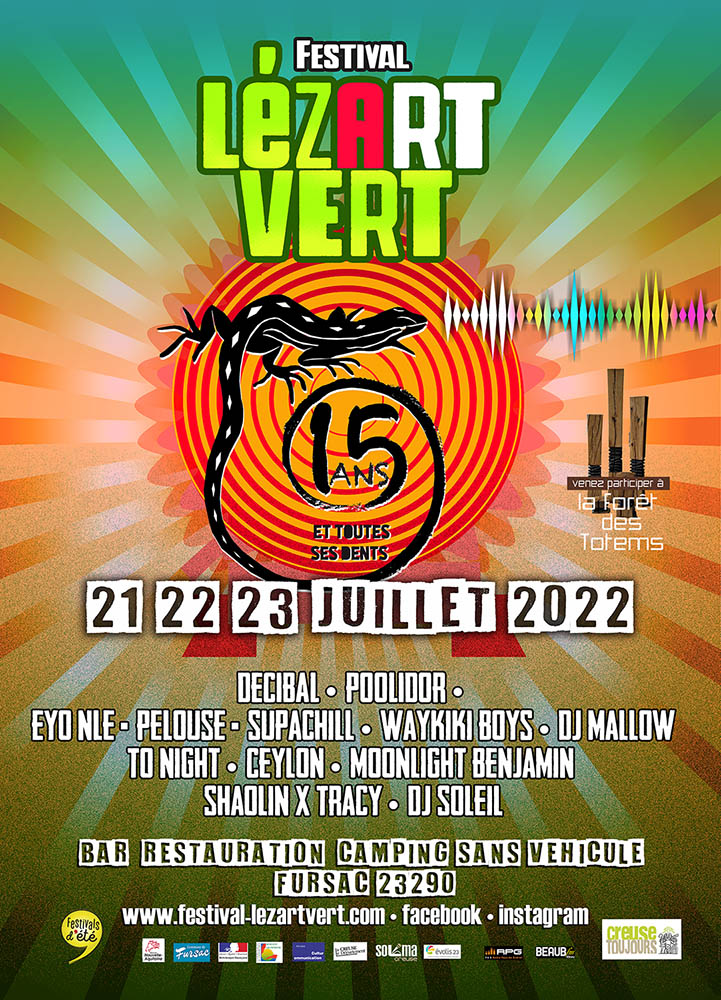 Affiche Festival Lézart Vert 2022