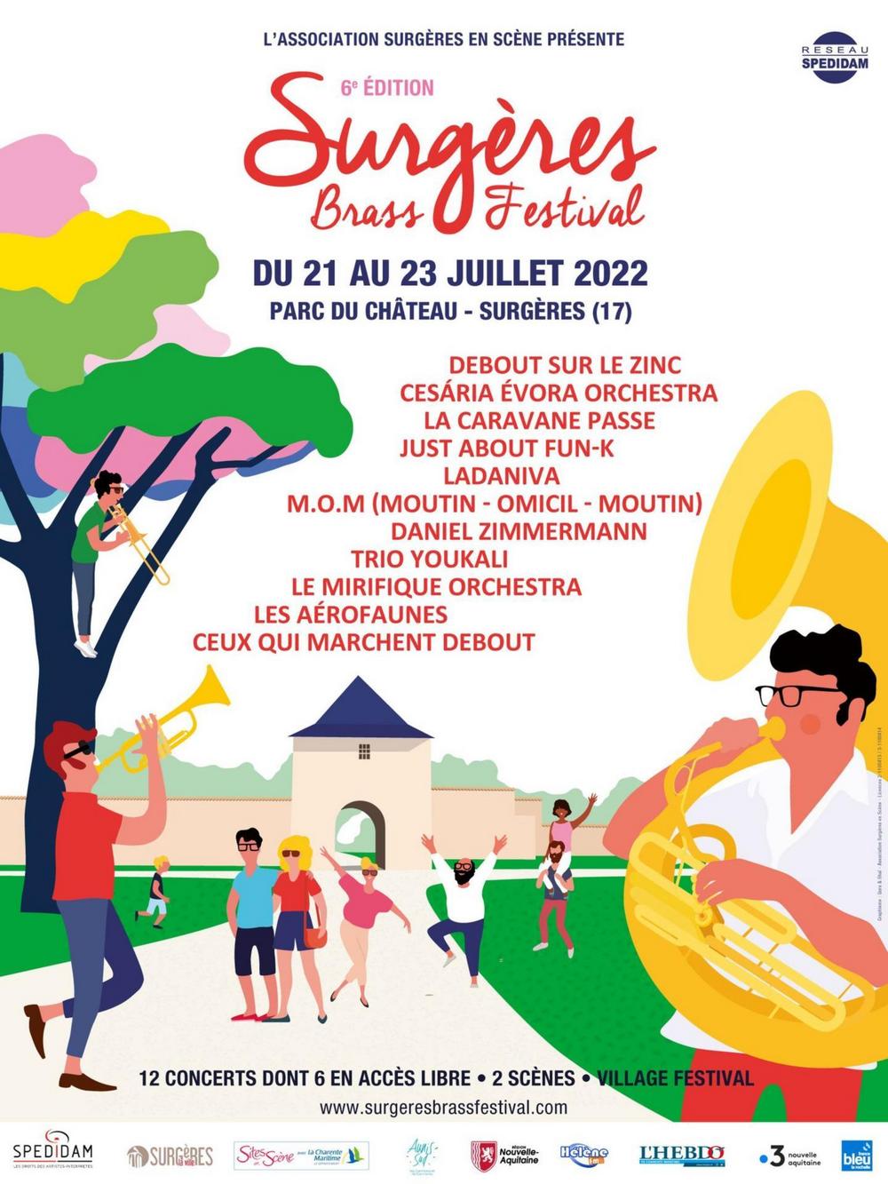 Affiche Surgères Brass Festival 2022