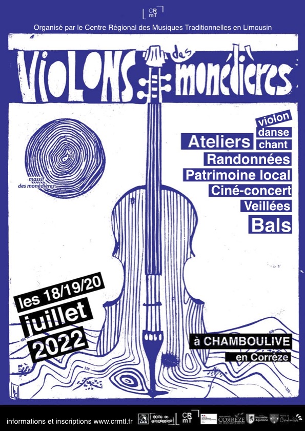 Affiche Violons des Monédières 2022