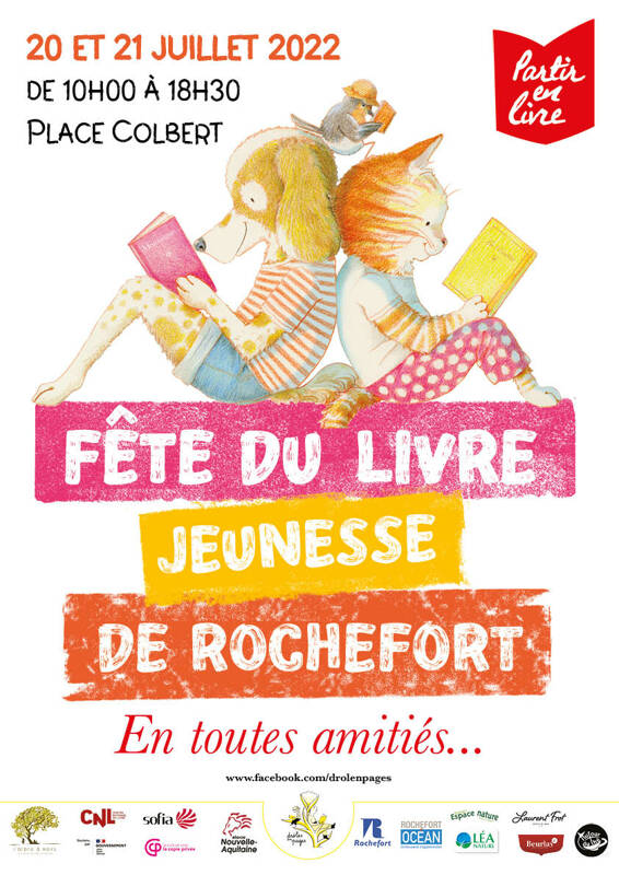 Affiche Fête du Livre de Rochefort 2022