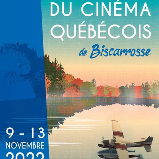 Affiche Festival du cinéma québécois de Biscarosse 2022