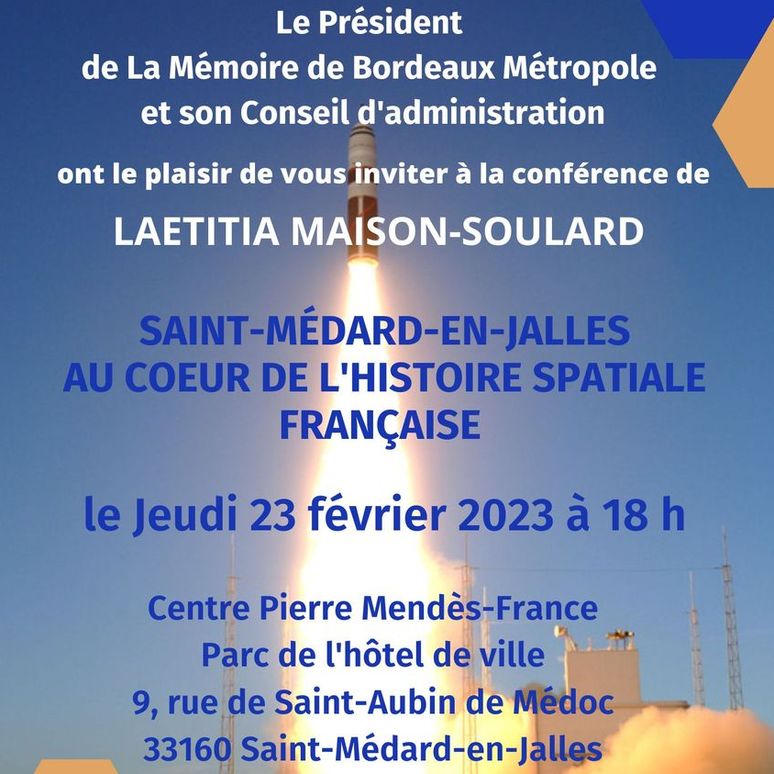 Conférence : Saint-Médard-en-Jalles au coeur de l’histoire spatiale française