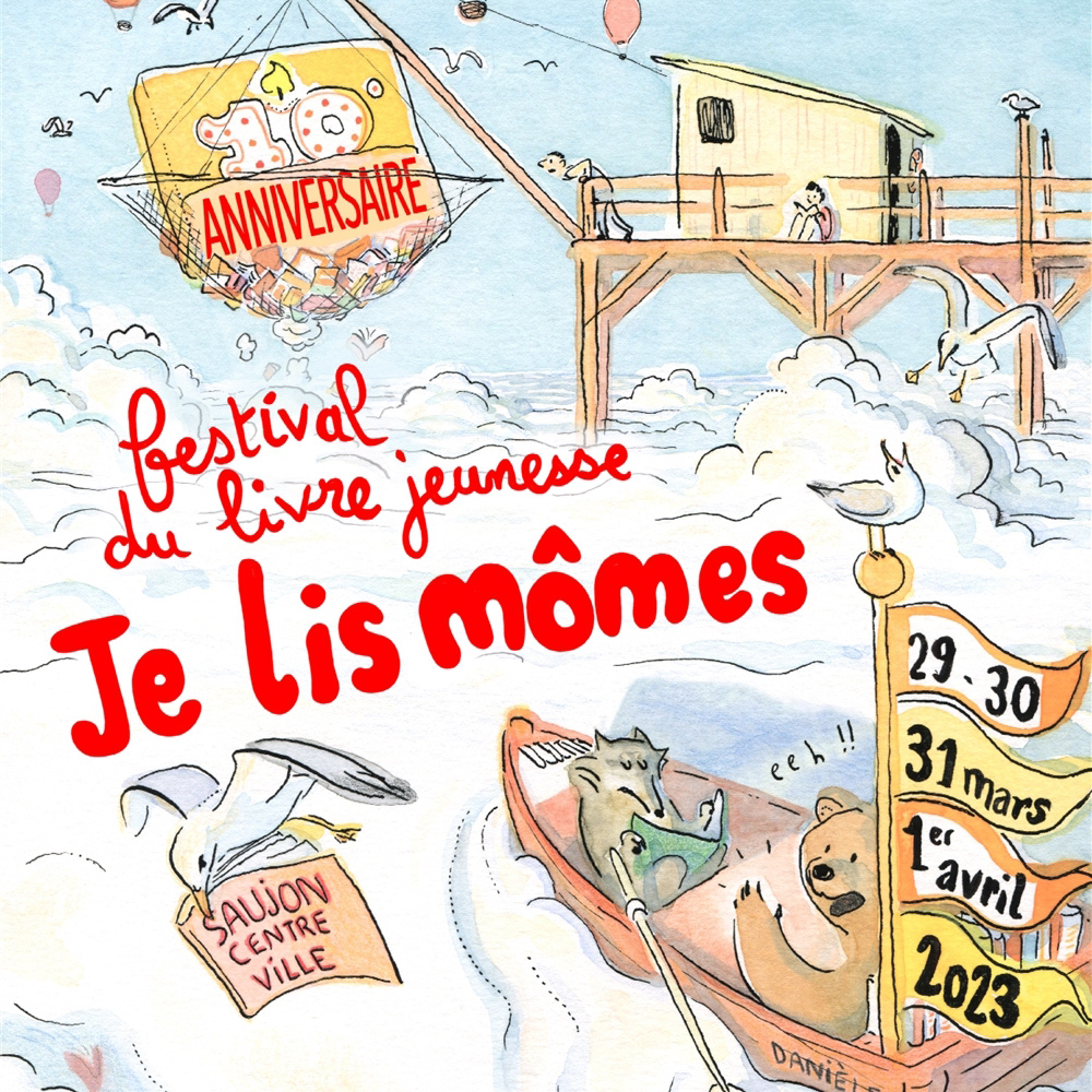 Affiche Festival du livre jeunesse Je lis mômes 2023