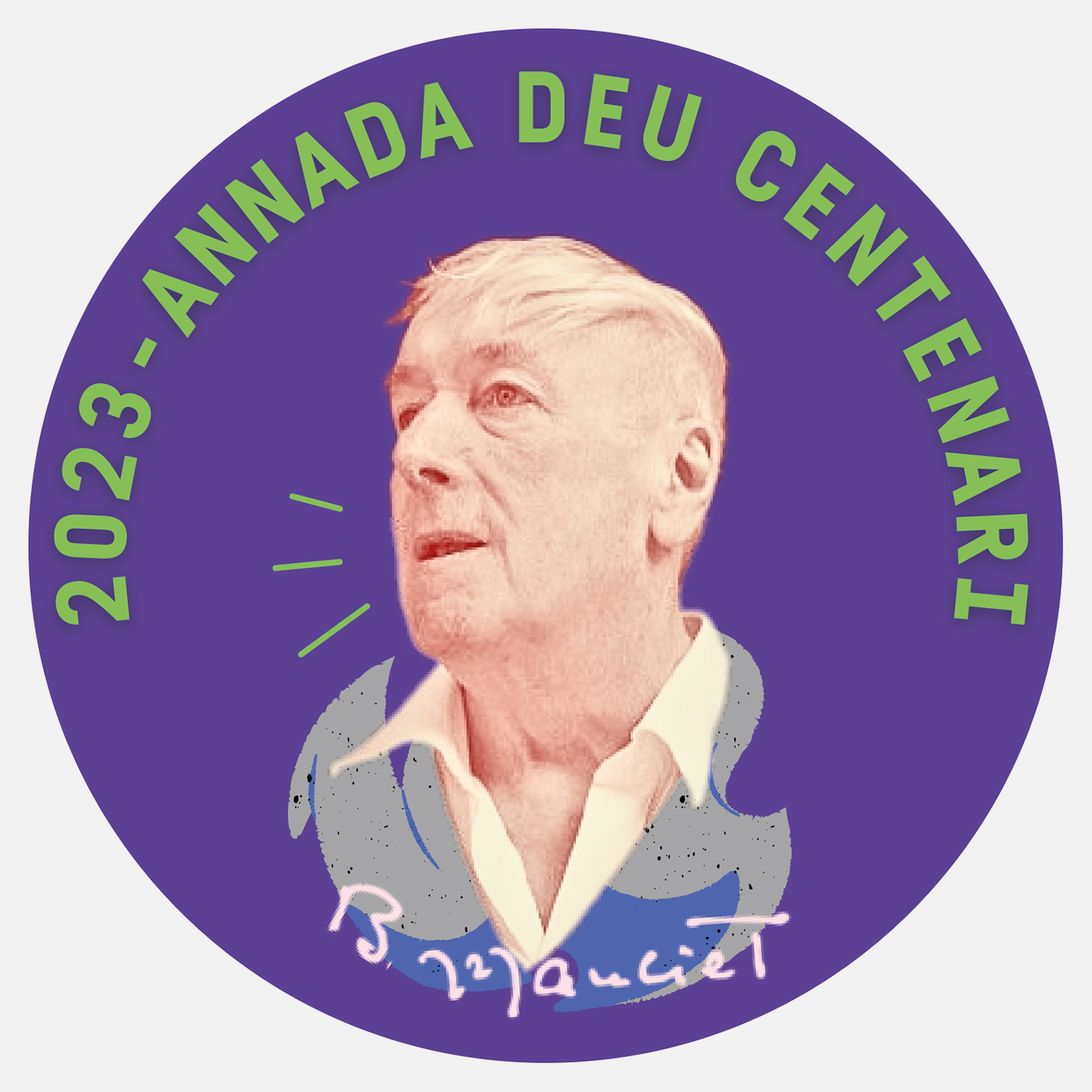 Logo Centenaire Bernard Manciet