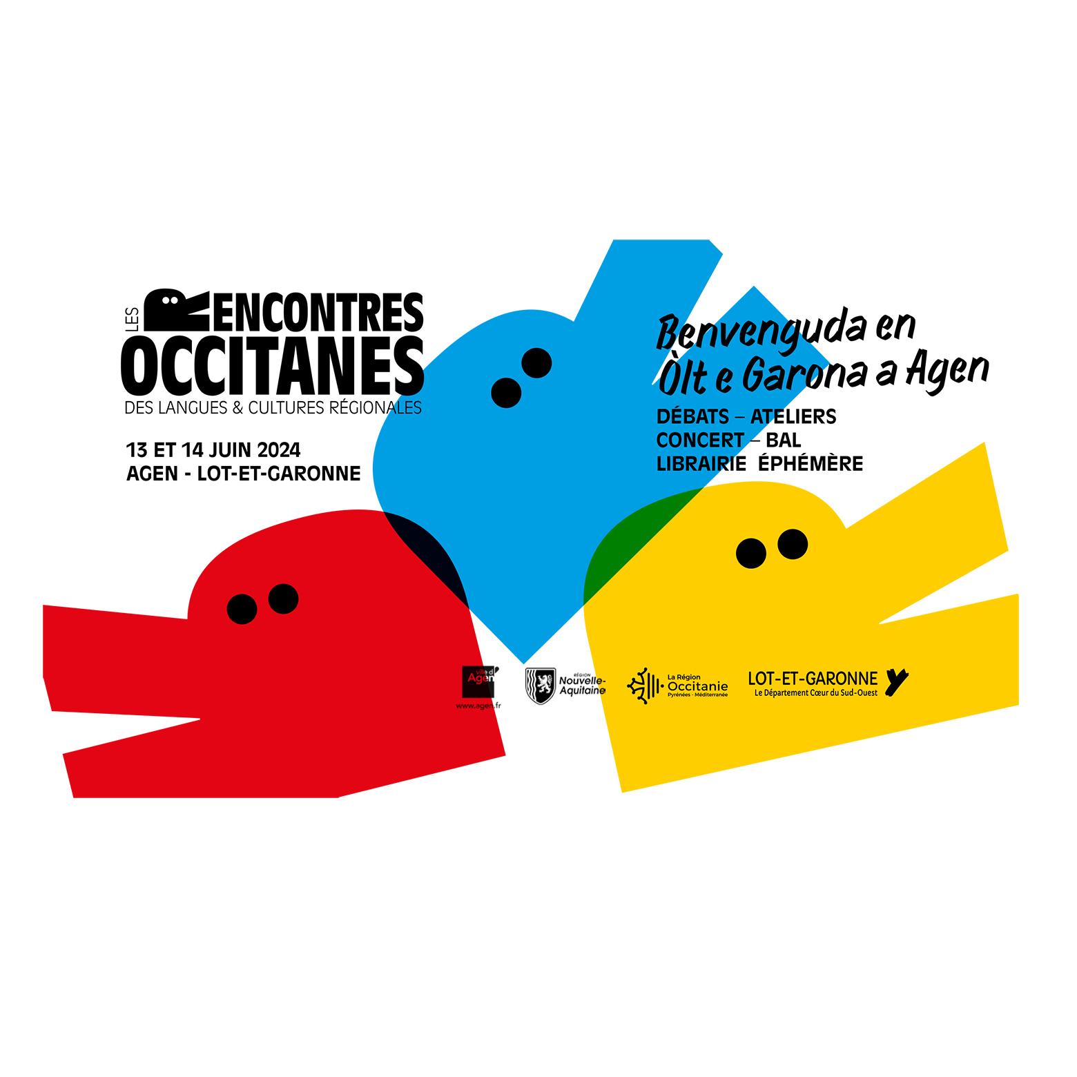 Affiche Les Rencontres Occitanes des Langues et Cultures Régionales 2024