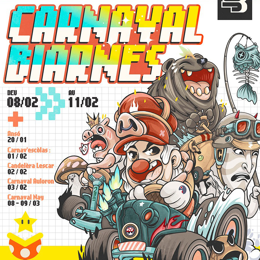 Affiche Carnaval Biarnés 2024