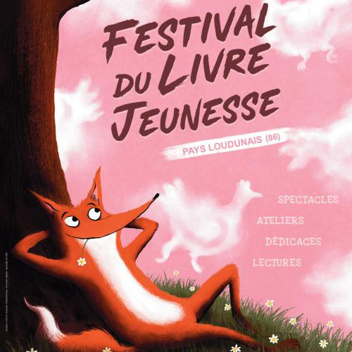 Affiche Festival du Livre Jeunesse en Loudunais 2024