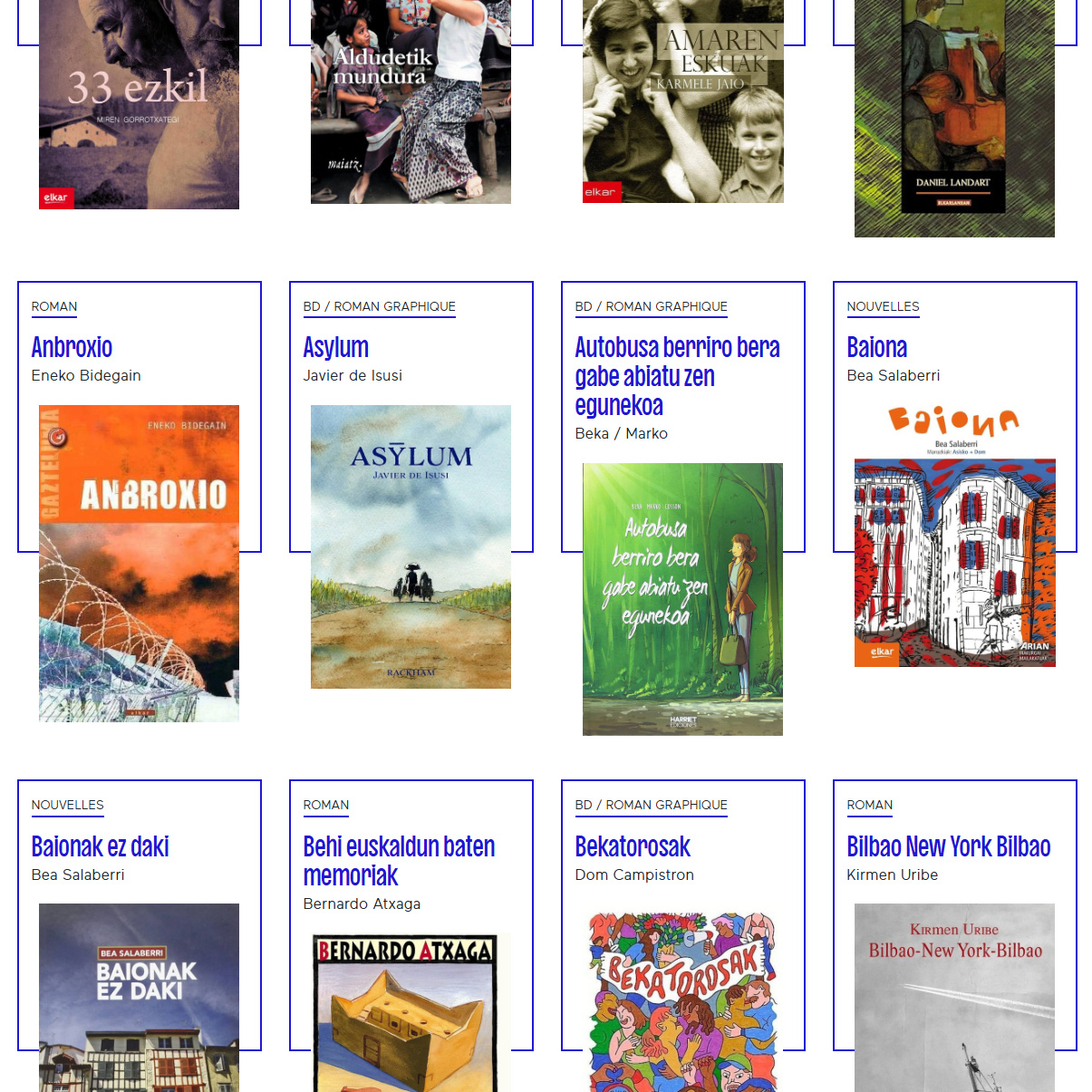 Lecture en euskara | une sélection d’ouvrages pour les adultes