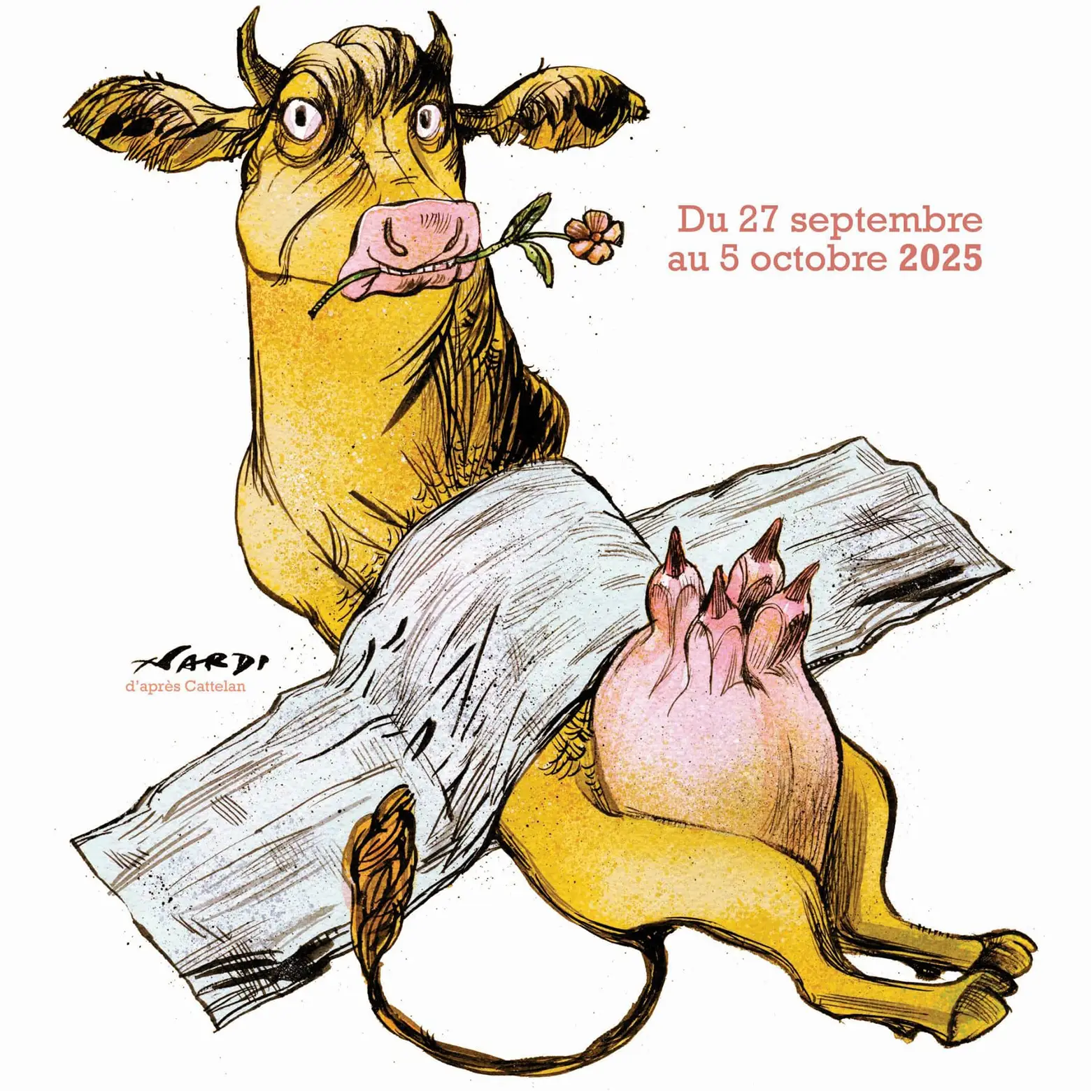 Affiche Salon International de la caricature, du dessin de presse et d'humour 2025