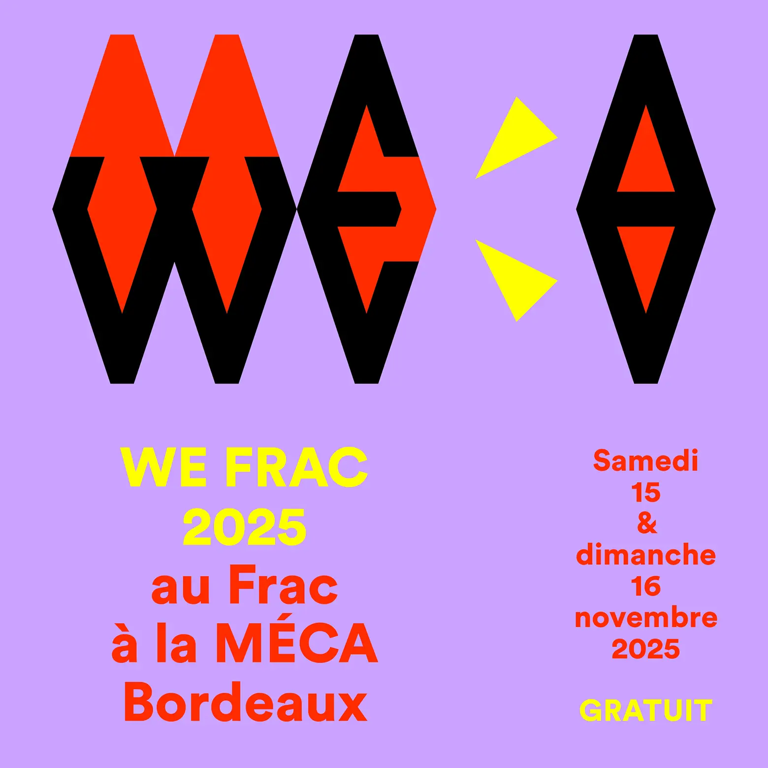 WEFRAC 2025 au Frac-MÉCA