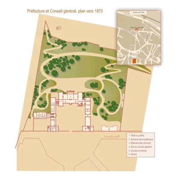 Les jardins de la préfecture de la Vienne à Poitiers | Carnet du patrimoine